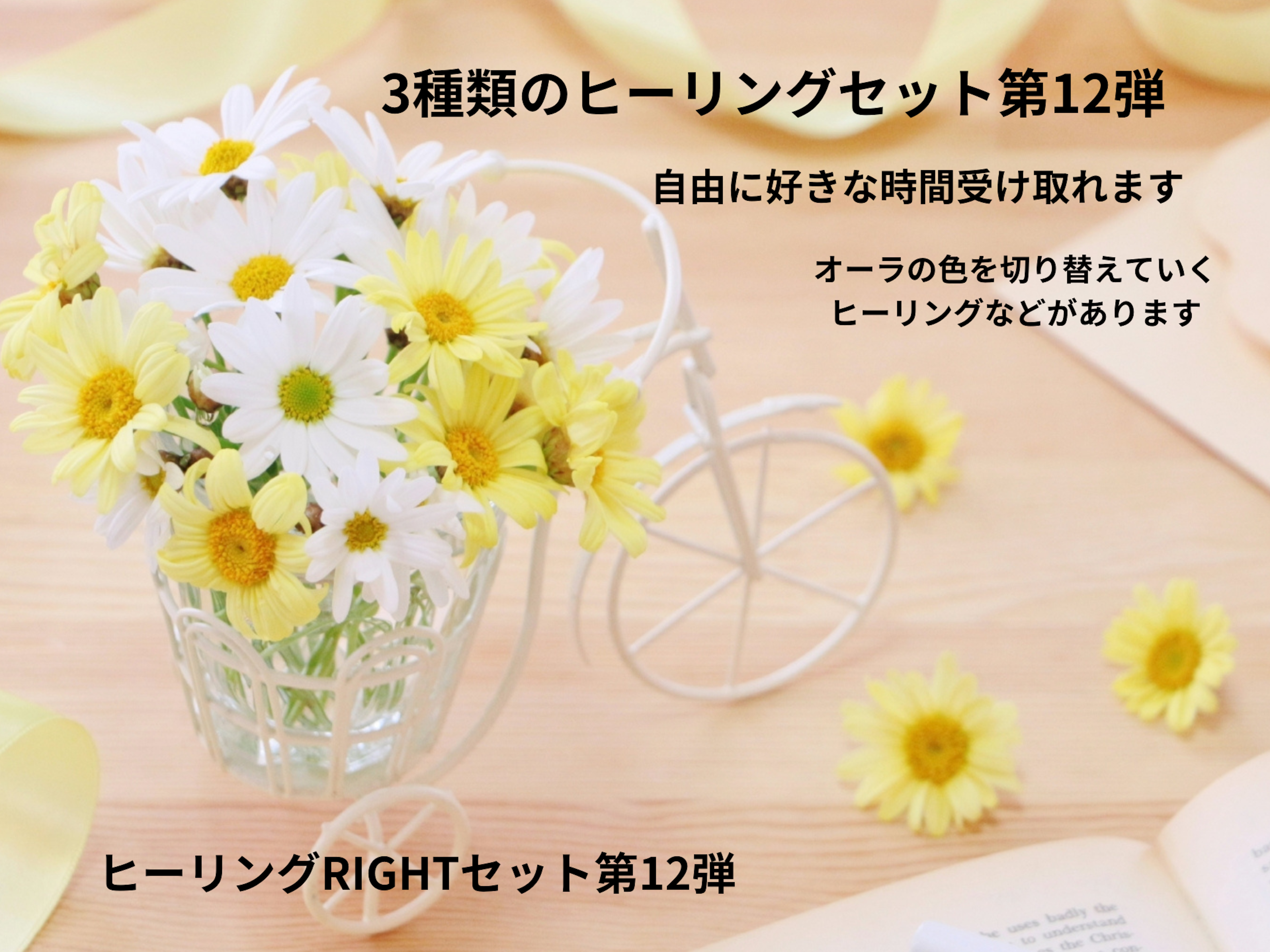 【100円】ヒーリングRIGHTセット第１２弾発売１００円キャンペーンを8月6日から8月16日までします